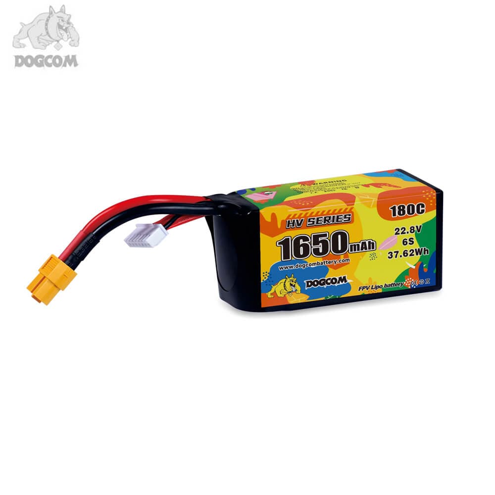 DOGCOM 1650mAh 180C HV Freestyle 6S 22.2V LiPo - XT60 for fpv drones 1
