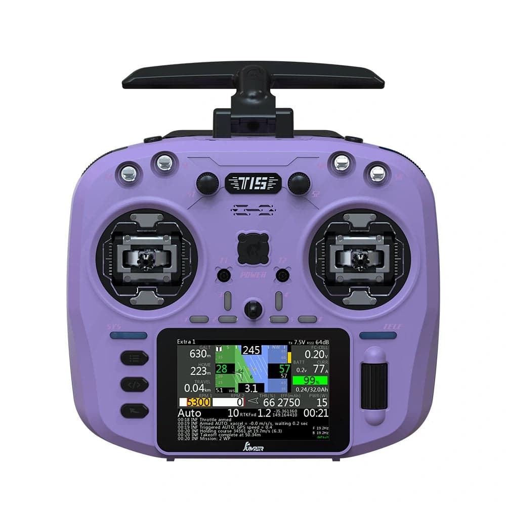 Jumper T15 ELRS 1W 2.4GHz VS-M HALL Sensor Gimbals 3.5" HD Touch Color Screen EdgeTX RC Transmitter - Choose Color