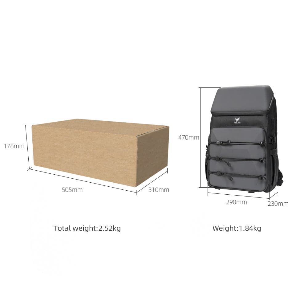 HGLRC B2 Black-grey Backpack for fpv drones 2