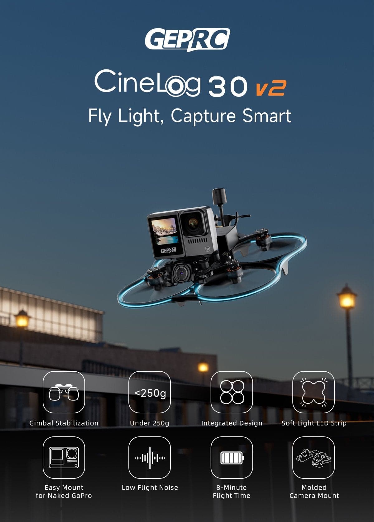 GEPRC Cinelog30 V2 WTFPV Quadcopter for fpv drones 19