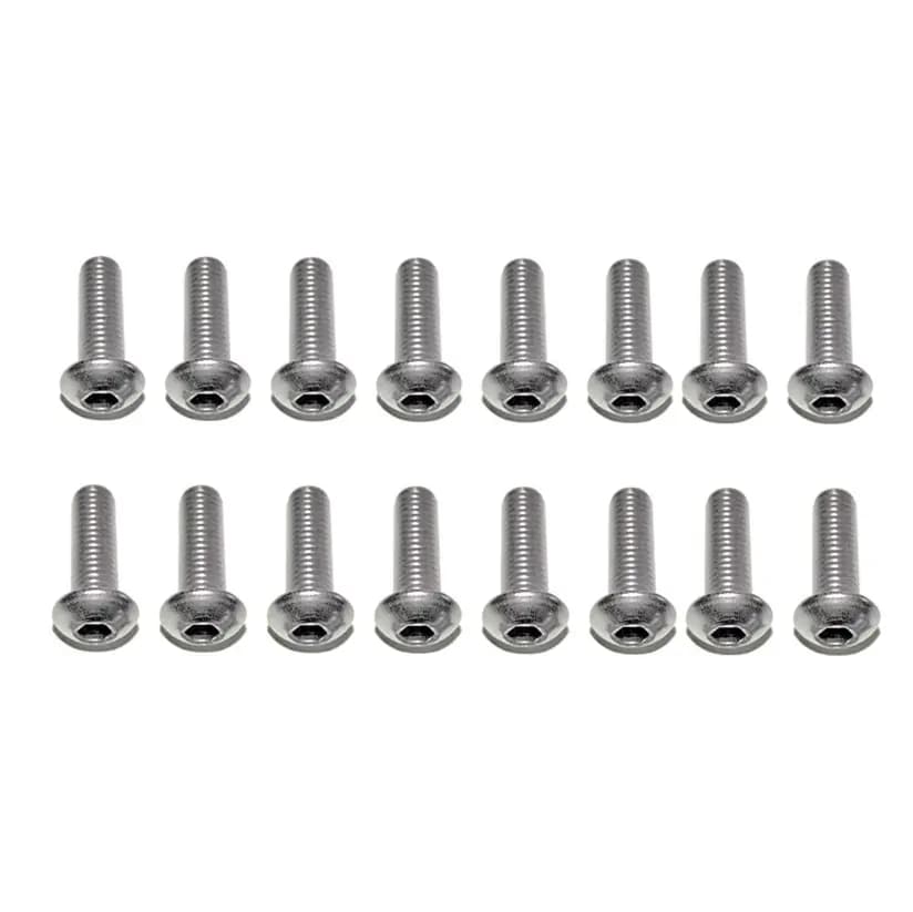 M3x8 Long Motor Mounting Screw Set (16pcs) - Black for fpv drones