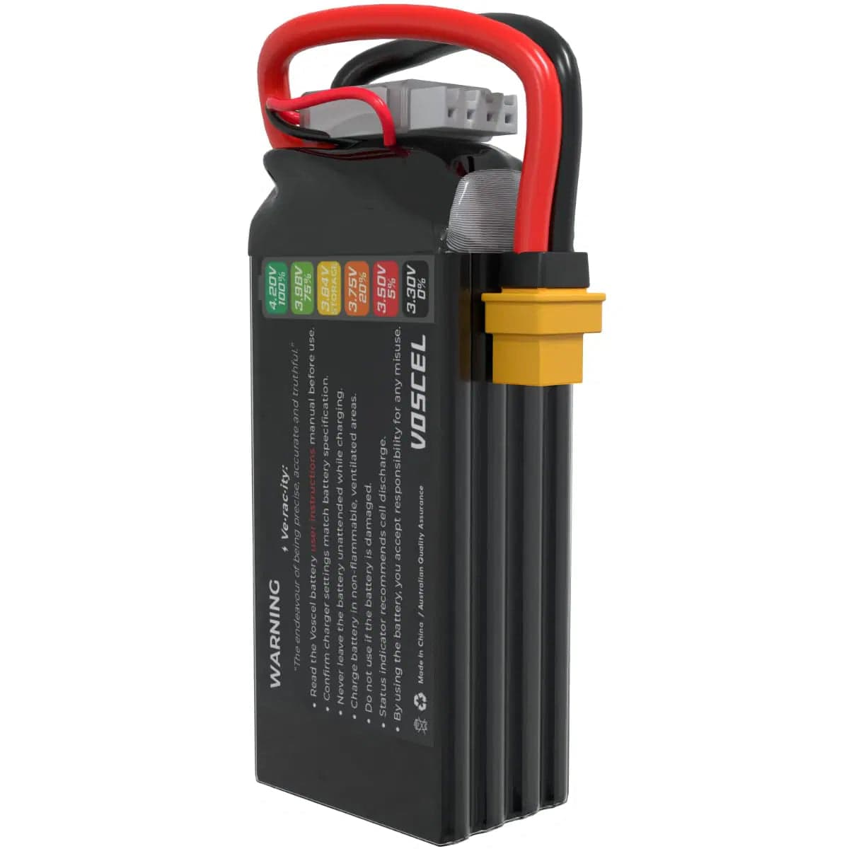 Voscel R496 1300mAh 4S 96C 14.8V 19.24Wh Battery with XT60 for fpv drones 1