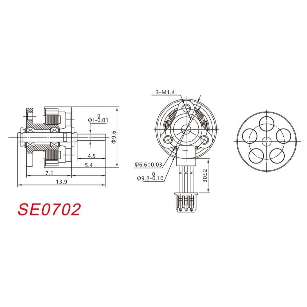 Happymodel SE 0702 Brushless Motors: KV23000, KV26000, KV28000 SET of (4 MOTORS) for fpv drones 7