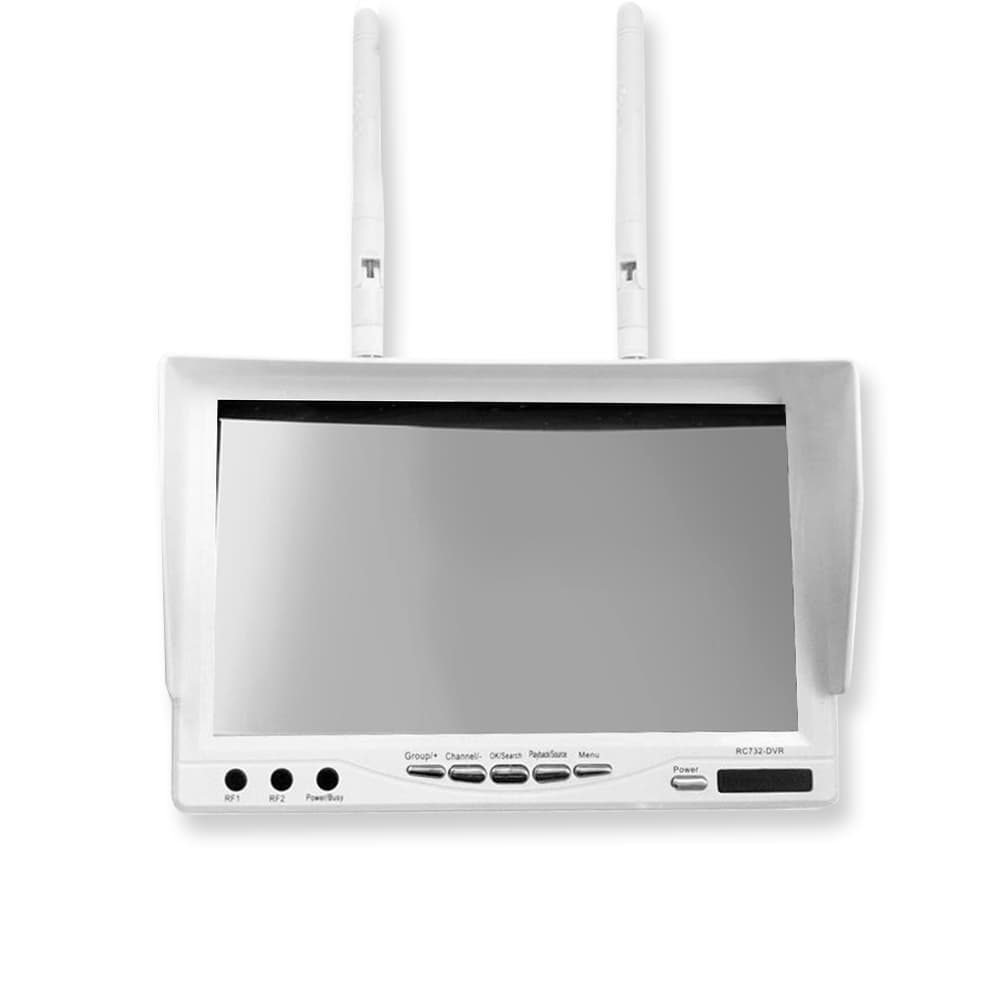 RC732-DVR 7 inch 5.8GHz 32 kanaals FPV monitor - WIT for fpv drones 3