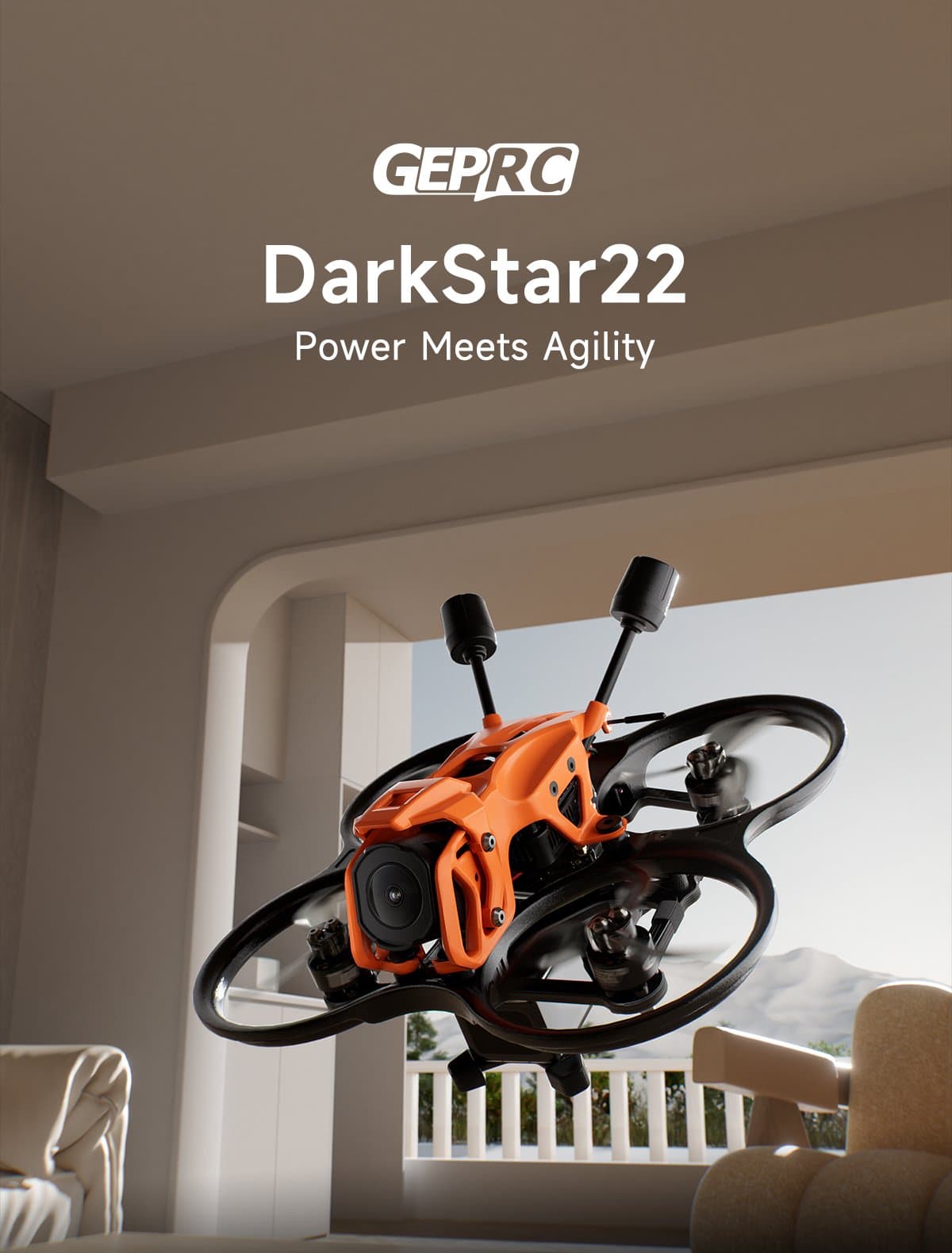 GEPRC DarkStar22 WTFPV - 2.2 inch DJI O4 HD CineWhoop for fpv drones 8