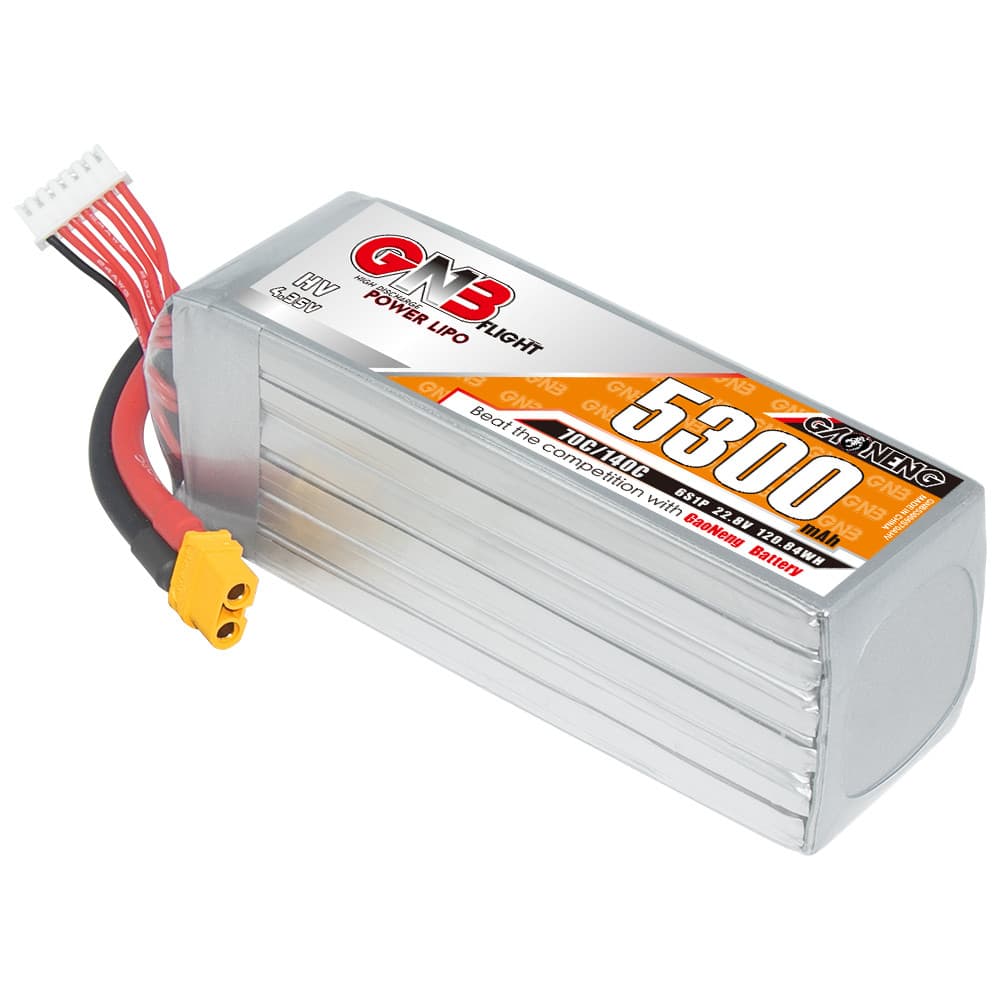 GNB 5300mah 6S HV 70C - XT60 for fpv drones 4