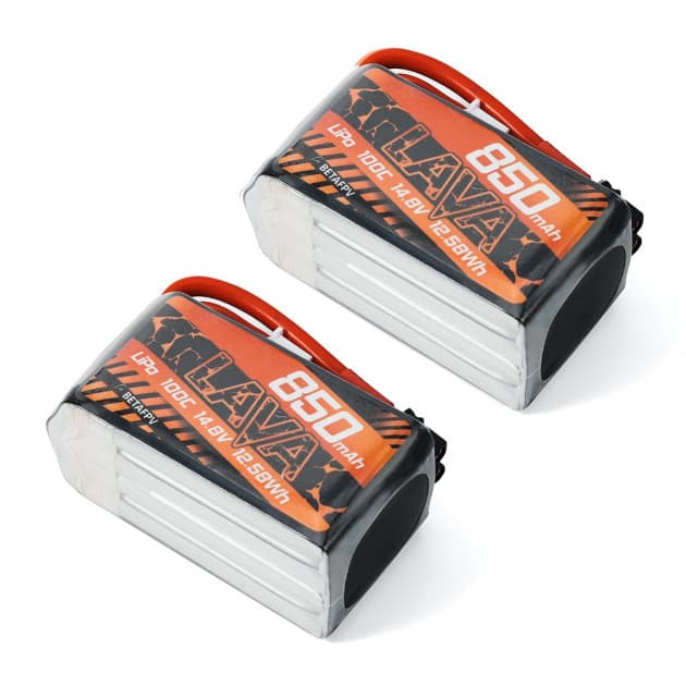 BetaFPV LAVA 850mAh 4S 100C (2pcs) LiPo battery for FPV drones for fpv drones