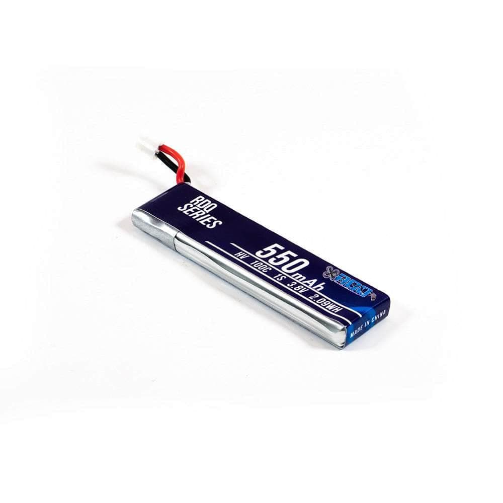 RDQ Series 3.8V 1S 550mAh 100C LiHV Whoop/Micro Battery w/ Cabled Connector - Choose Version for fpv drones 3