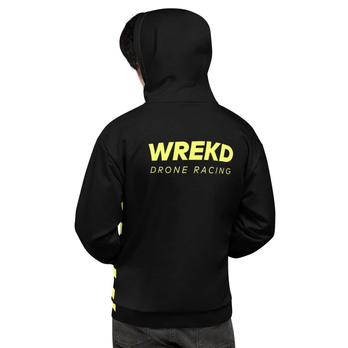 WREKD Drone Racing Unisex Hoodie - Black for fpv drones 8
