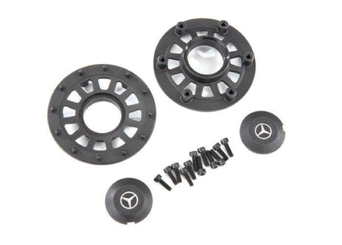 Traxxas Center Caps (2)/ Beadlock Rings (Requires #8255A Extended Stub Axle) for fpv drones