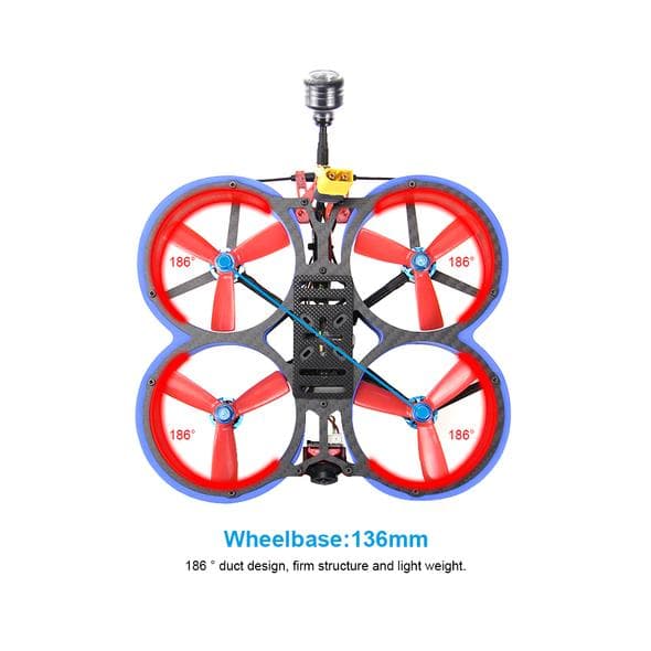 HGLRC Veyron 3 Cinewhoop FPV Racing Drone with Caddx Ratel 6S - Blue for fpv drones 1