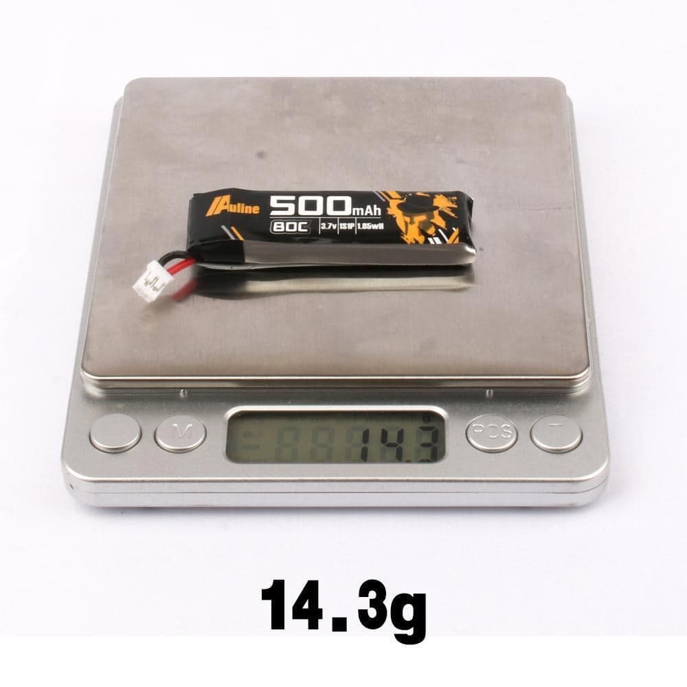 Auline 500mAh 1S 80C 3.7V LiPo Battery PH2.0 for fpv drones 3