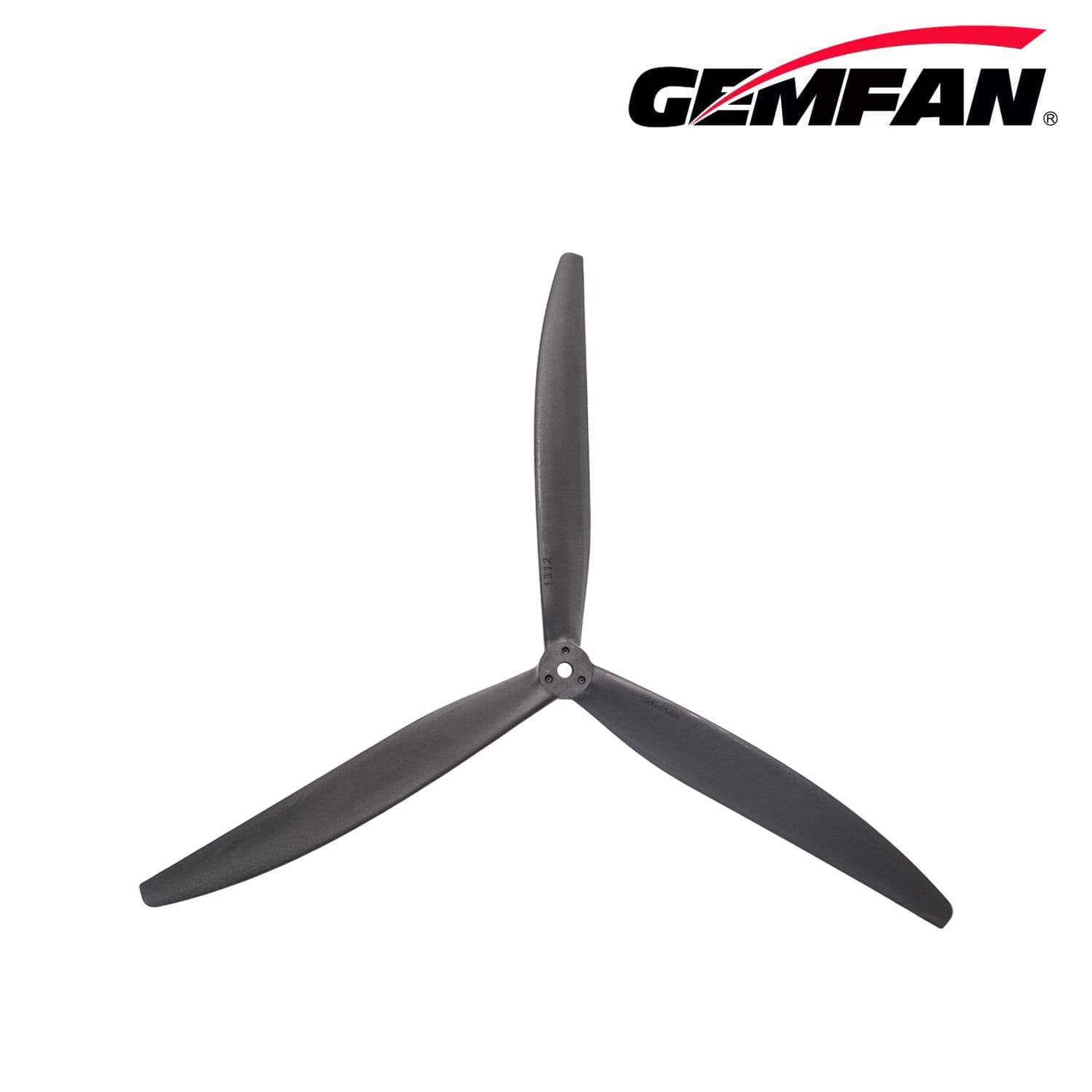 Gemfan 13x12x3 Glass Fiber Nylon 3-Blade Propeller (Set of 2) - 13 - Black for fpv drones