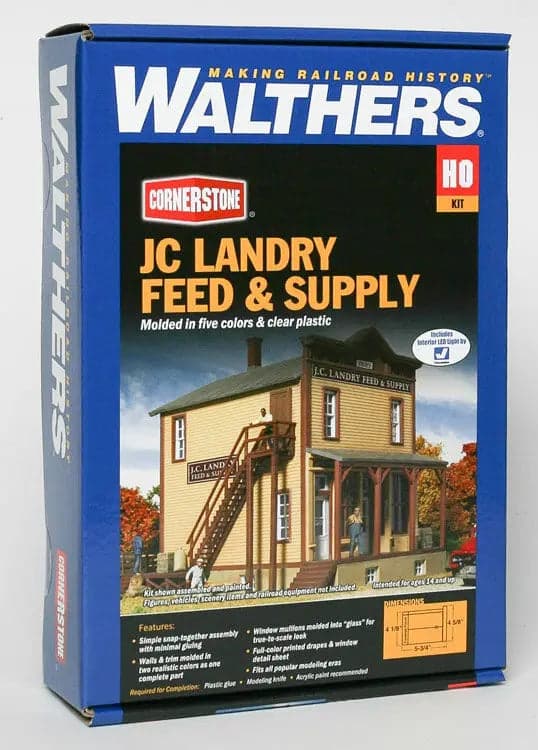 Walthers 933-3662 HO JC Landry Feed & Supply (Building Kit) for fpv drones