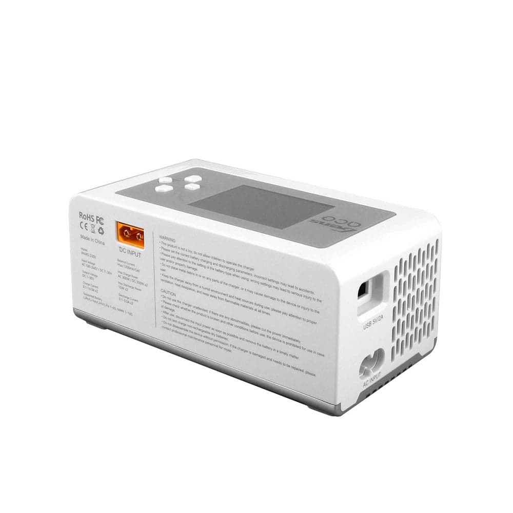 Gens Ace iMars D300 G-Tech AC/DC 300W/700W 1-6S 16A LiPo Charger - White - XT60 for fpv drones 4