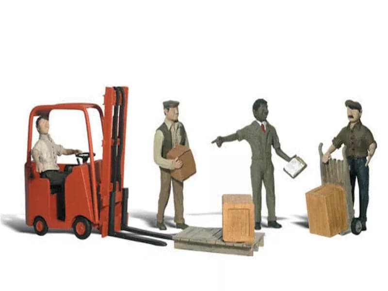 Woodland Scenics A1911 HO Train Figures Workers w/Forklift for fpv drones