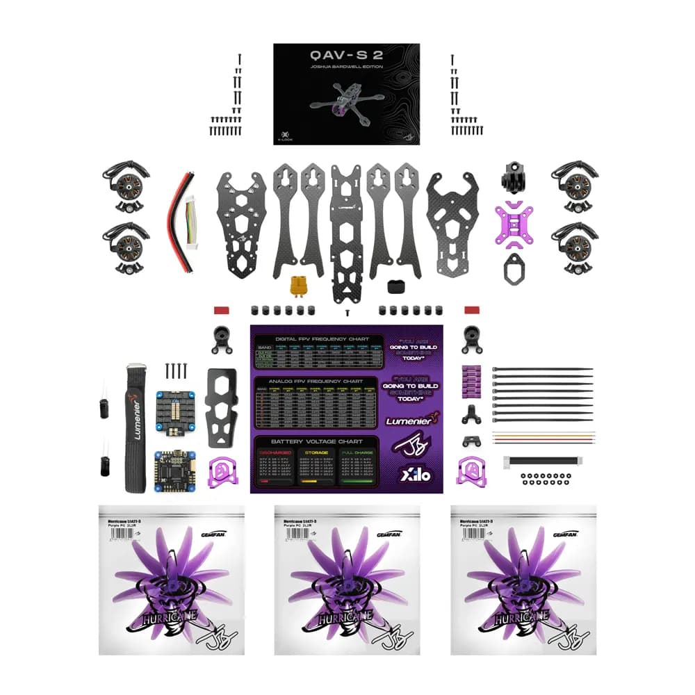 Beginner DIY FPV Drone Bundle - QAV-S 2 Bardwell SE 5" + Fat Shark Dominator HD Goggles + Walksnail Avatar HD Pro for fpv drones 8