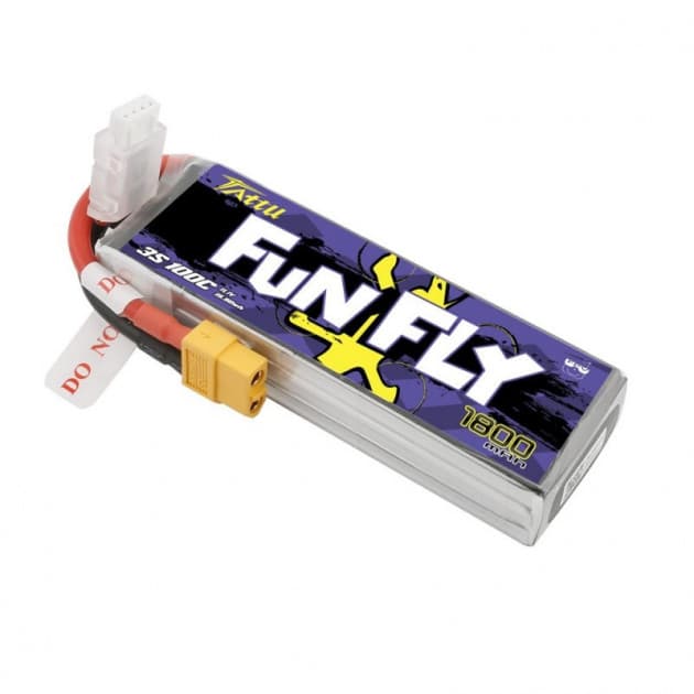 Tattu FunFly 1800mAh 3S 100C Lipo battery for fpv drones 1