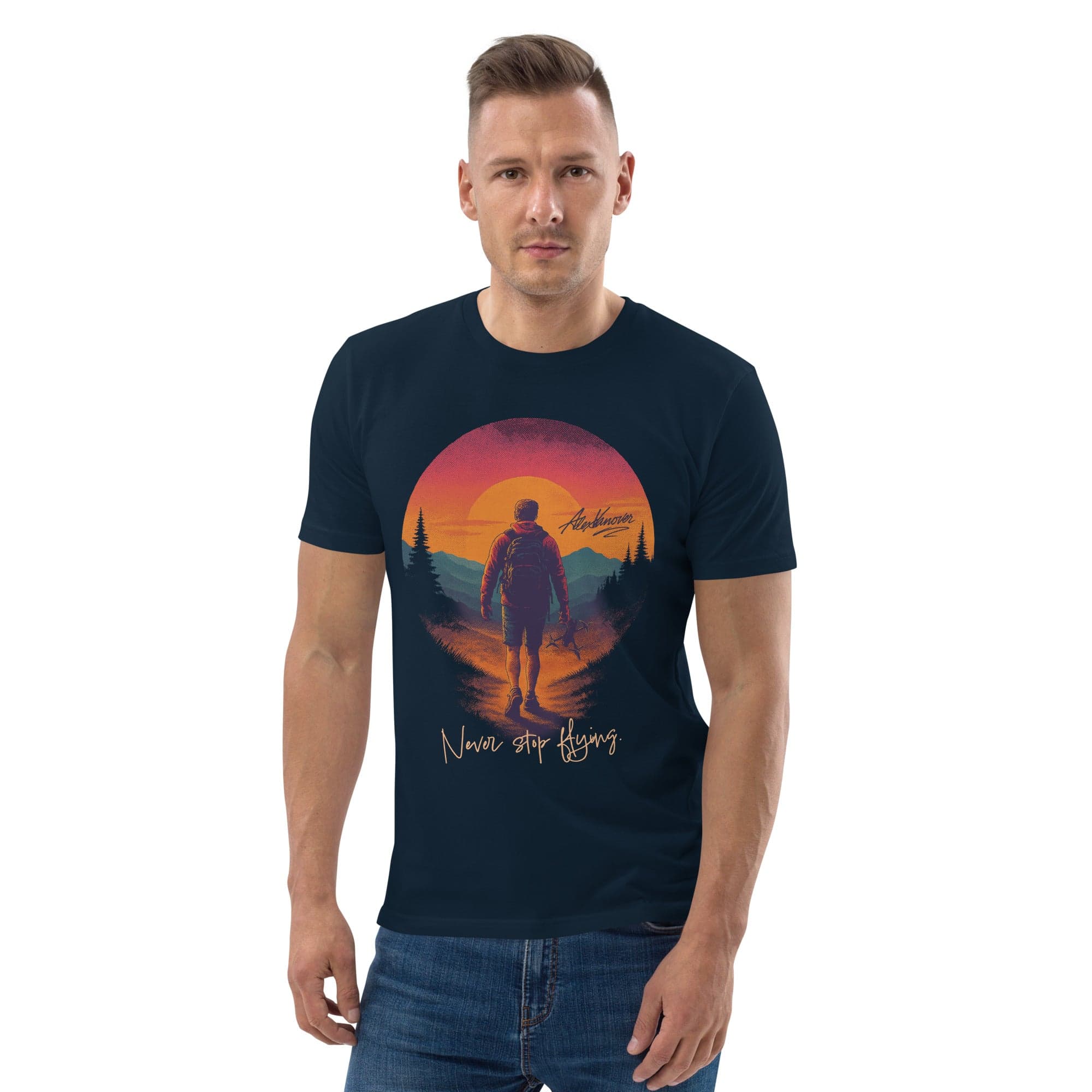 Never Stop Flying. - Alex Vanover Signature Tee for fpv drones 5