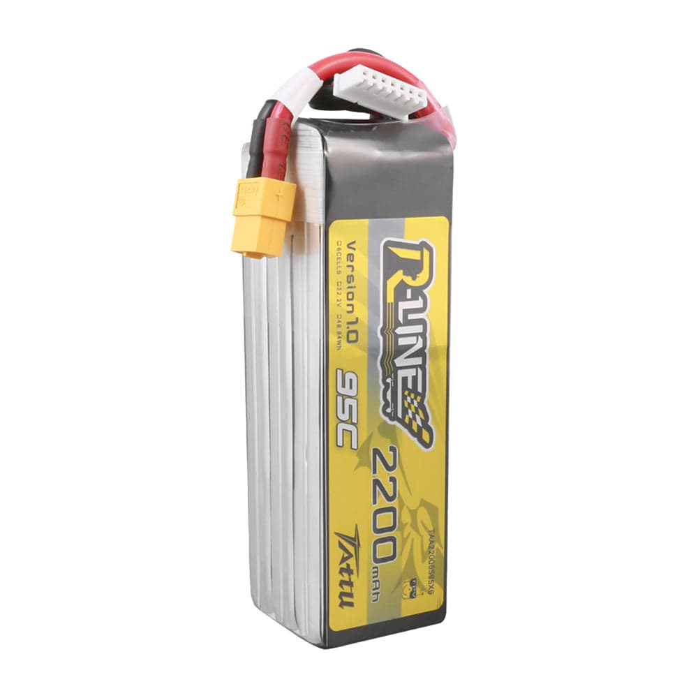 Tattu R-Line 22.2V 2200mAh 6S 95C LiPo Battery - XT60 for fpv drones 3