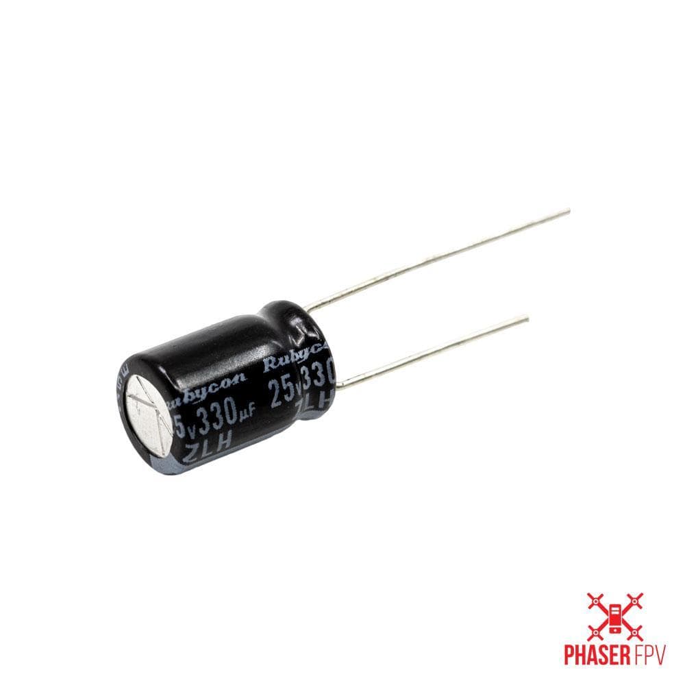 Rubycon 8x11.5mm ZLH Low ESR 25V/330uF Capacitor for fpv drones