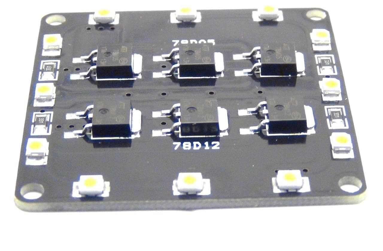 Power Distribution Board with LED/ voltage regulator for fpv drones 7