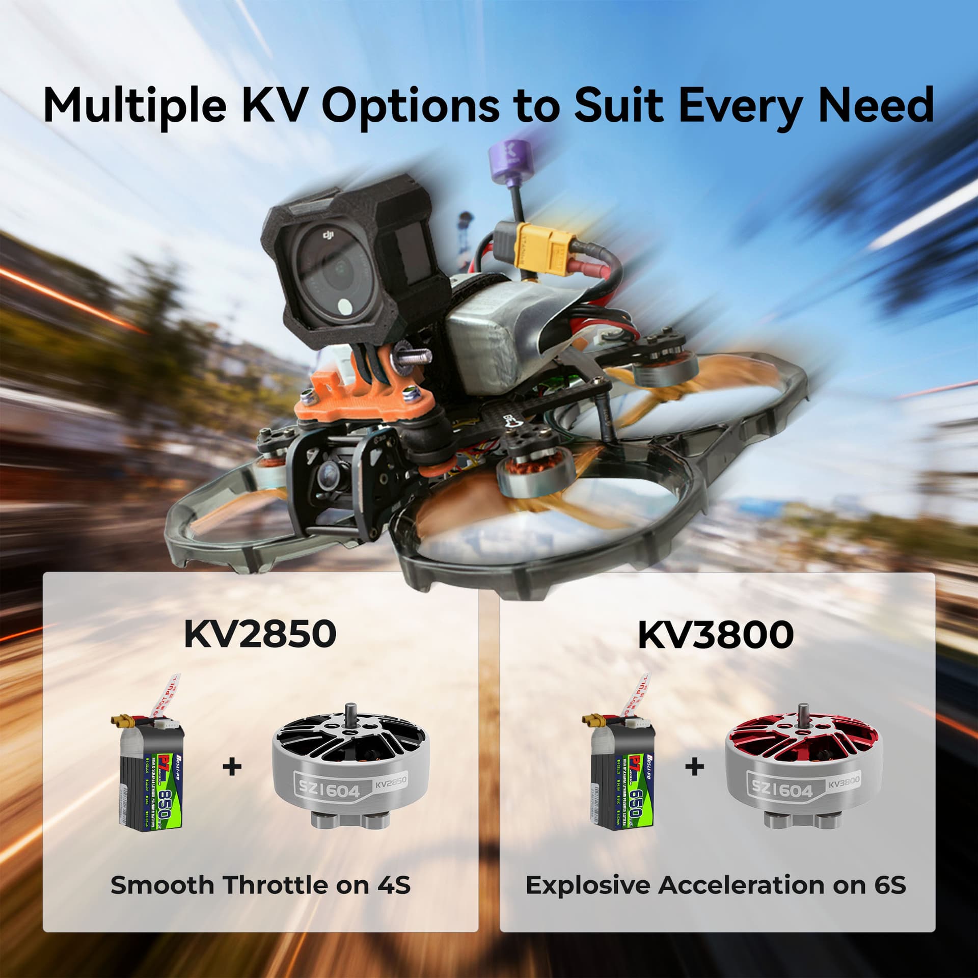MEPS SZ1604 Lightweight Brushless Motor for 3.5" Freestyle FPV Drone 2850KV/3800KV for fpv drones 4