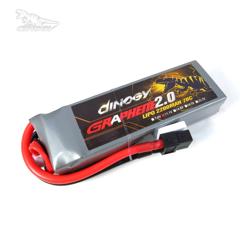 Dinogy Graphene 2.0 - 2200mAh 11.1V 70C 3S LiPo Accu for fpv drones 1