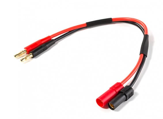 AS150 MALE / XT150 FEMALE TO BANANA PLUG 14AWG 200MM CABLE for fpv drones