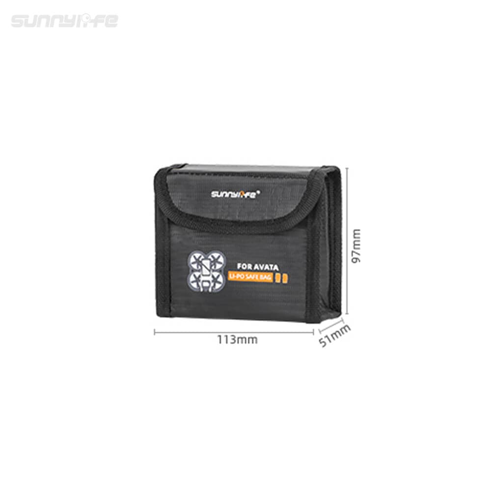 LiPo Battery Safe Bag voor DJI Avata - 2 ACCU'S for fpv drones