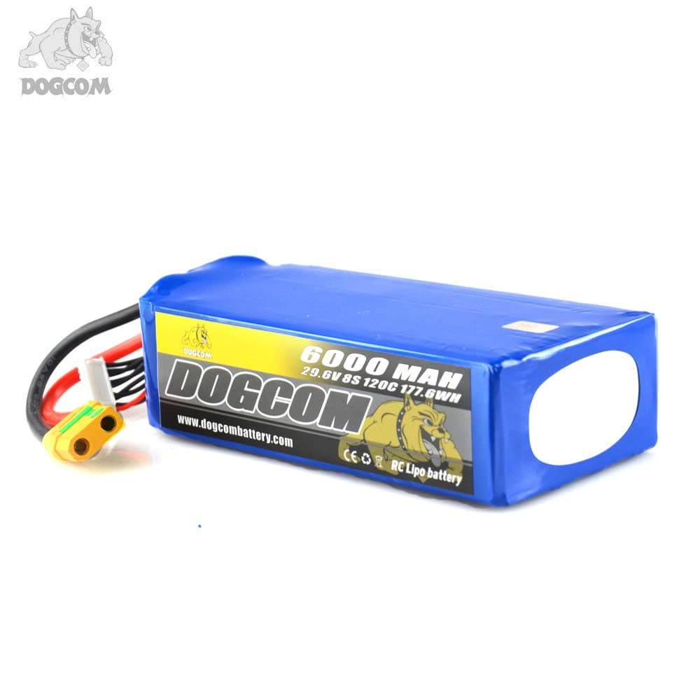 DOGCOM 6000mAh 120C 8S 29.6V LiPo Accu - XT90 for fpv drones 2