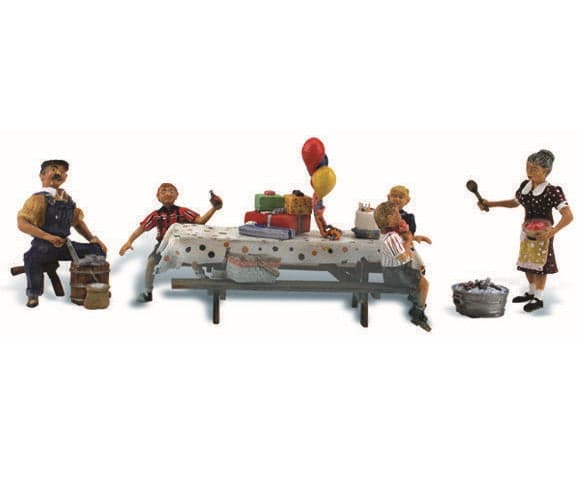 Woodland Scenics A1935 HO Train Figures Backyard Birthday for fpv drones