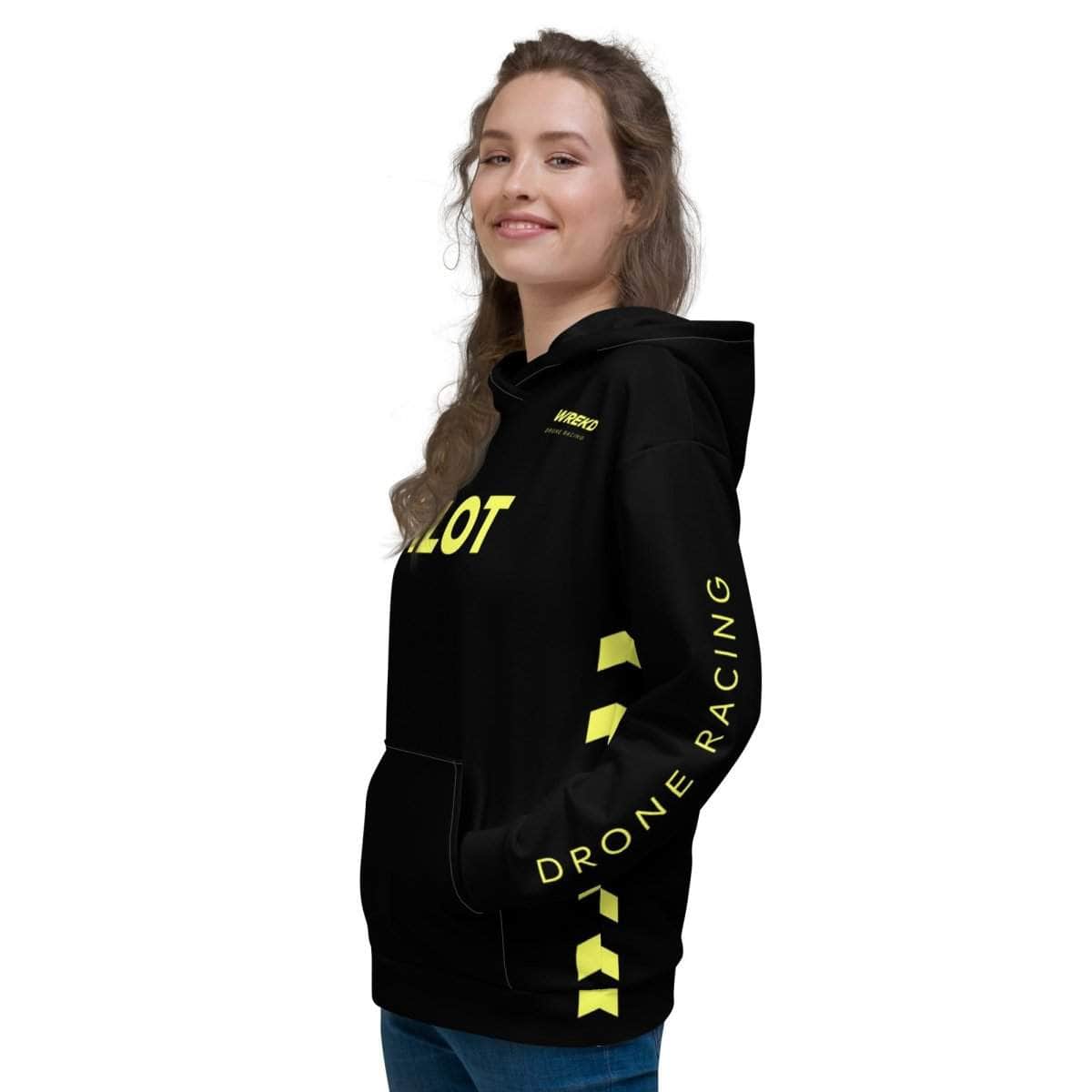WREKD Drone Racing Unisex Hoodie - Black for fpv drones 5