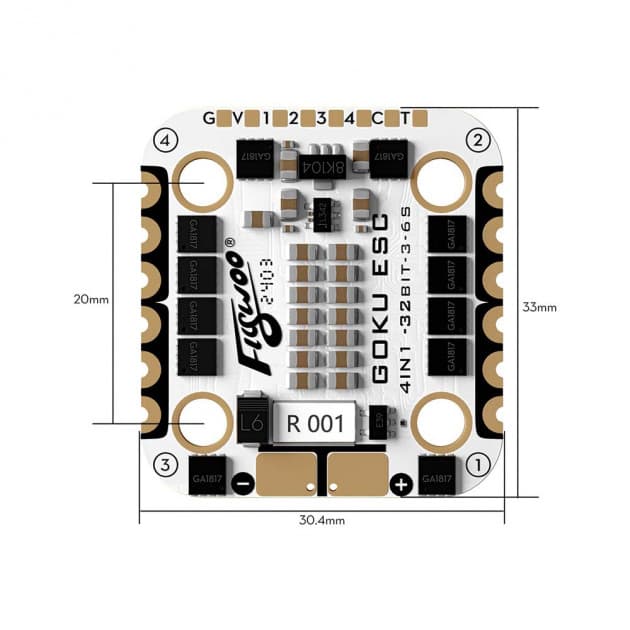 Flywoo GOKU G45M BL32 ESCs for drone for fpv drones 3
