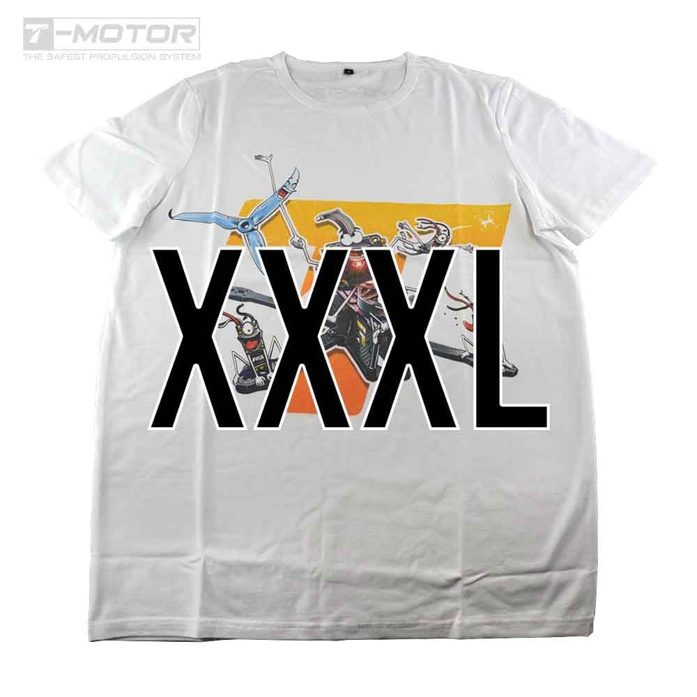 T-Motor T-Shirt  - WIT - Maat 3XL for fpv drones