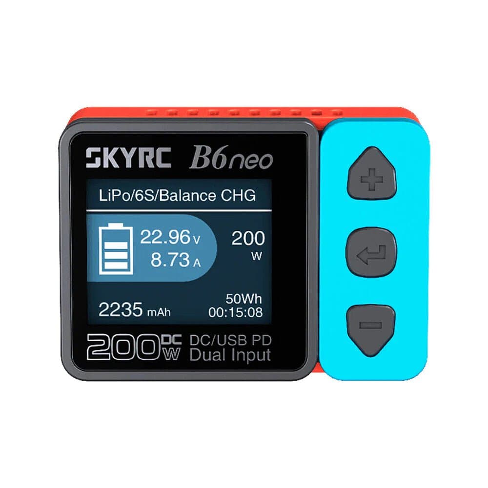 SkyRC B6 Neo 200w 10A 1-6S DC Smart Charger XT60 - Choose Color for fpv drones 7