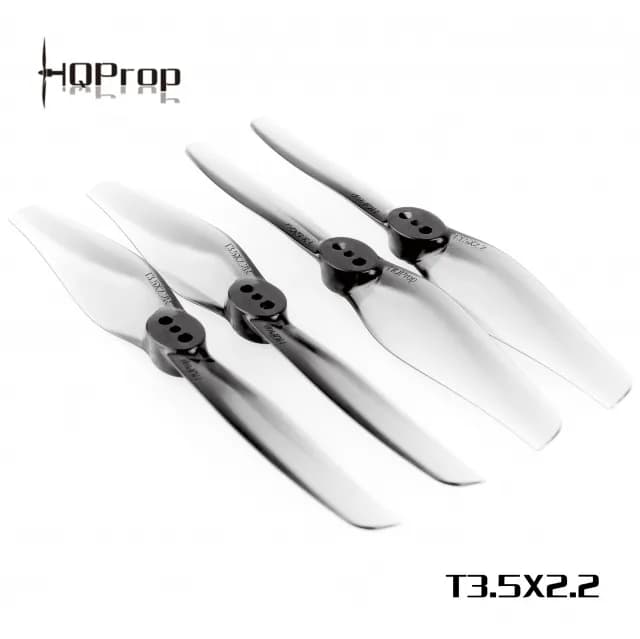 HQProp T3.5X2.2 Grey（2CW+2CCW)-Poly Carbonate for fpv drones
