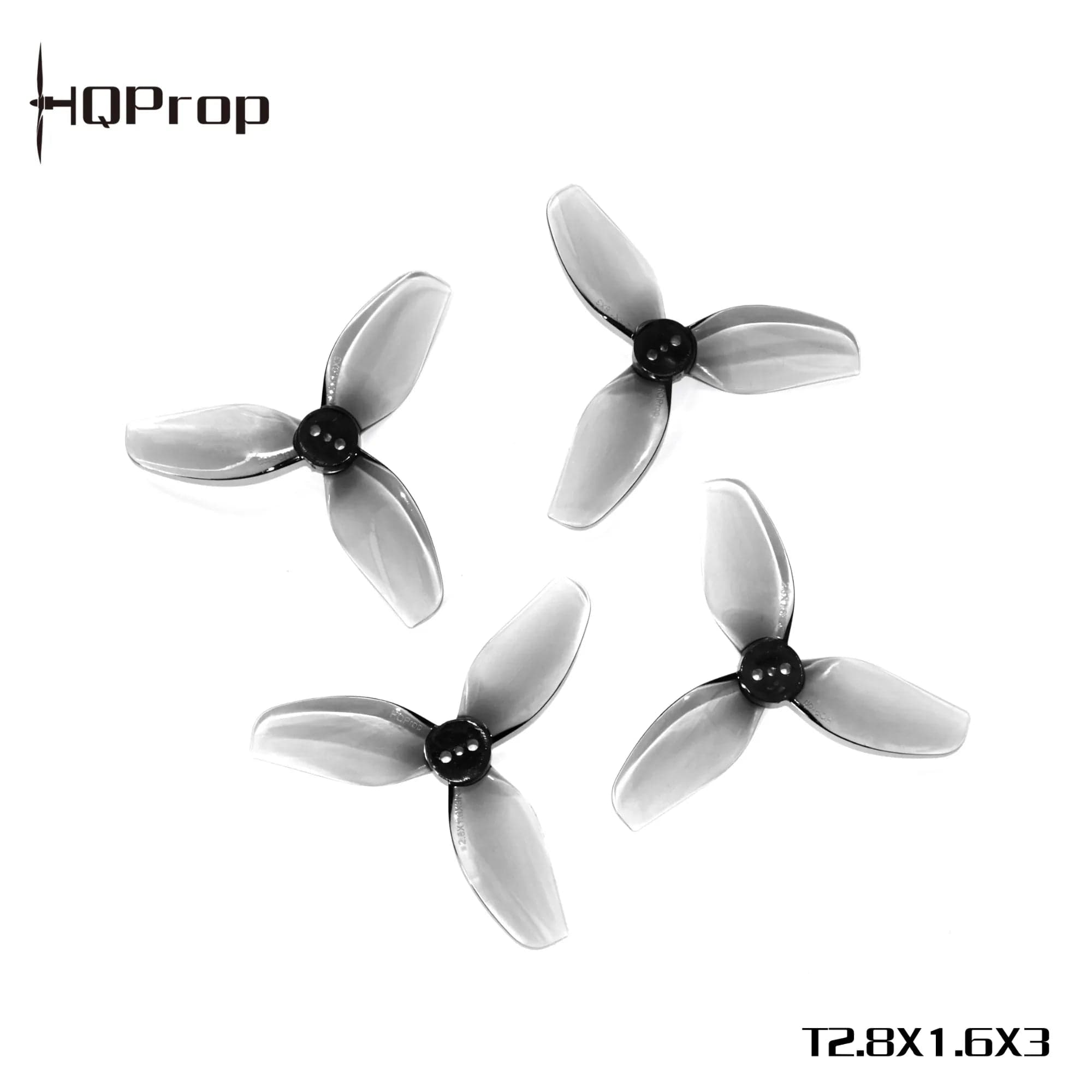 HQProp T2.8x1.6x3 Propellers (2CW+2CCW) Grey