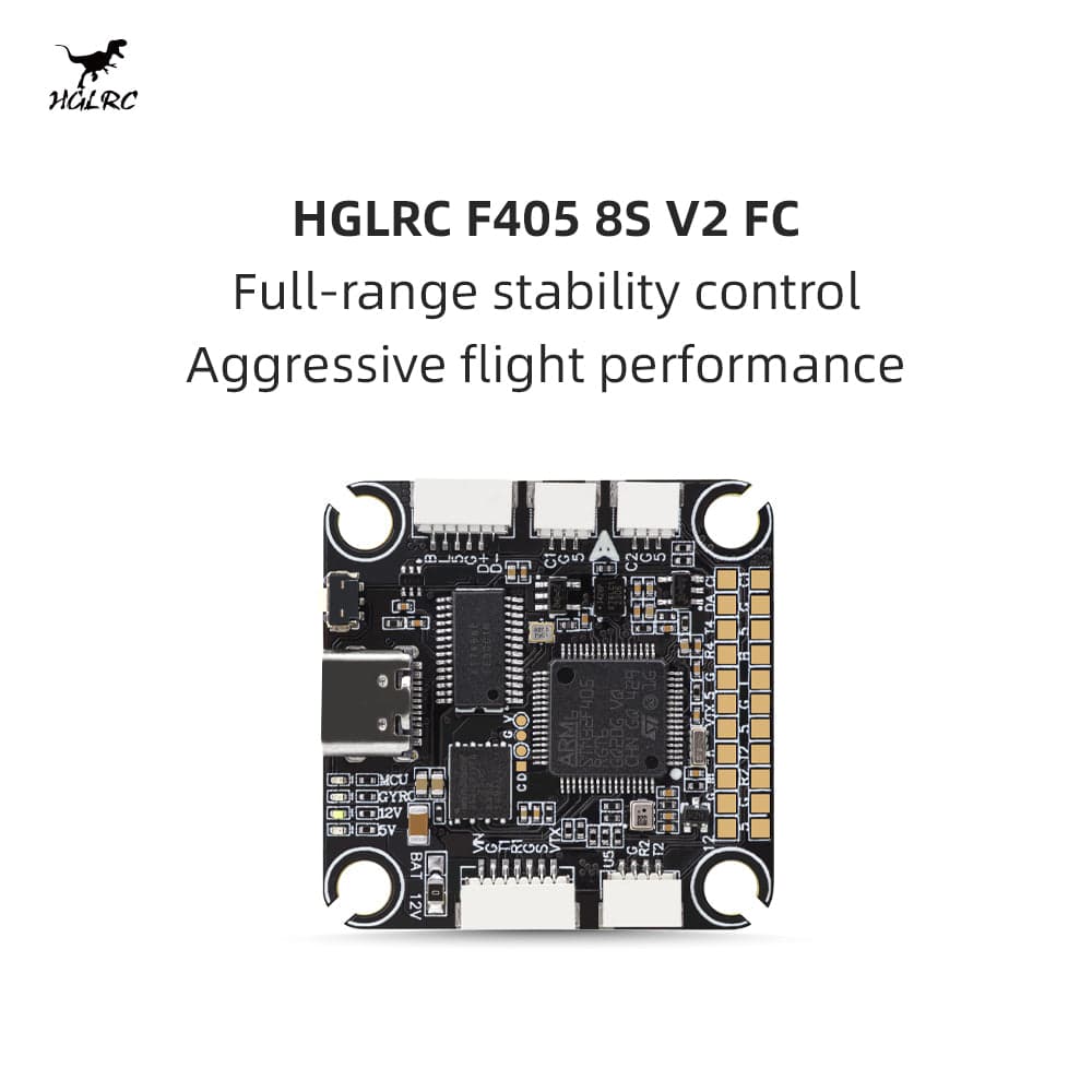 HGLRC F405 8S V2 Direct Plug FC Racing/ Freestyle FPV Drone