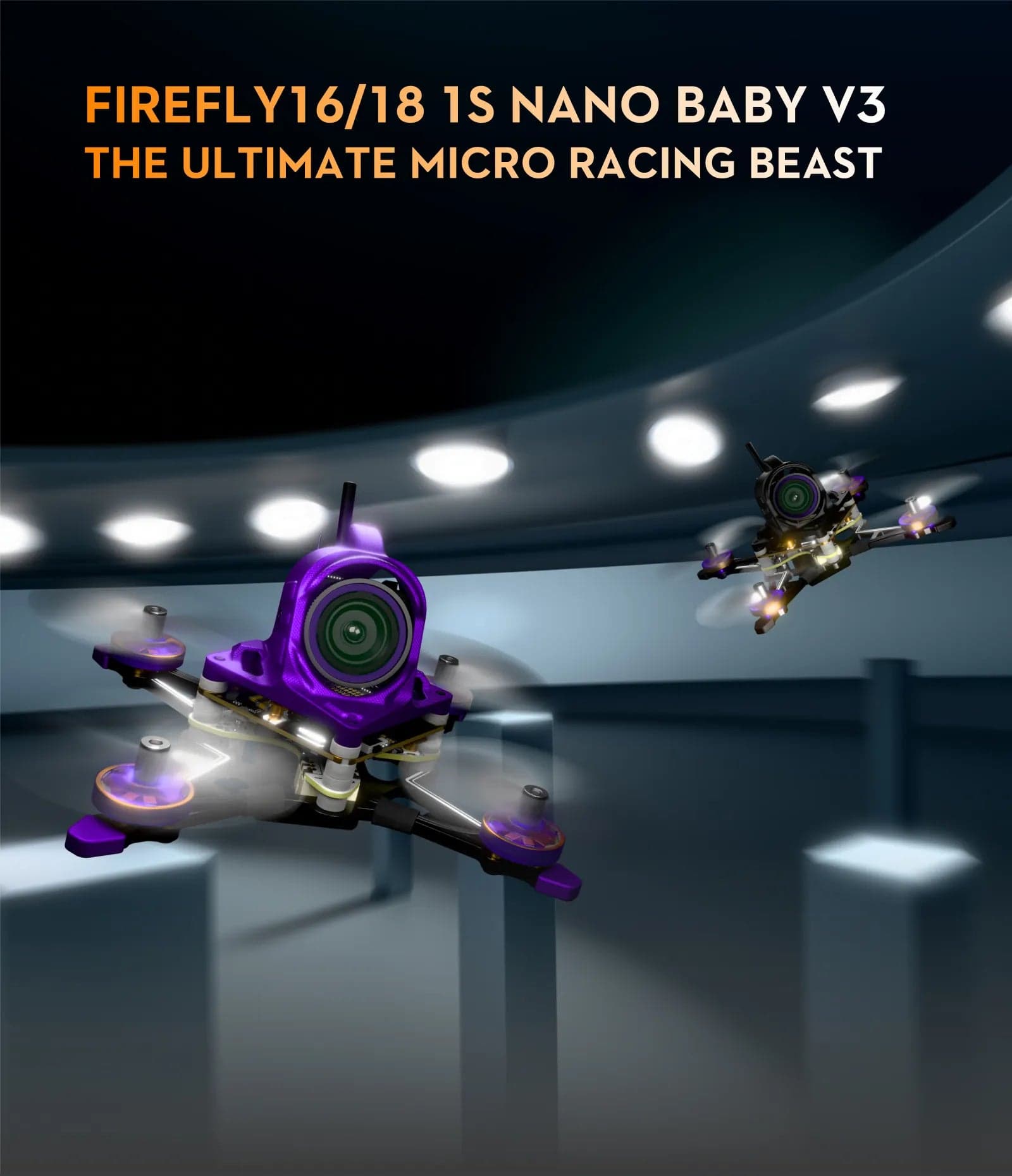 Firefly18 1S Nano Baby V3 Analog ELRS for fpv drones 10