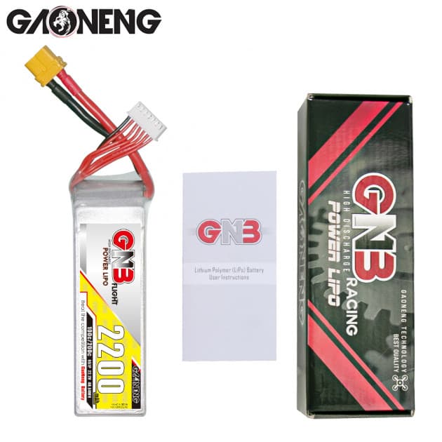 GNB 2200mAh 6S 100C Lipo battery for drones for fpv drones 3