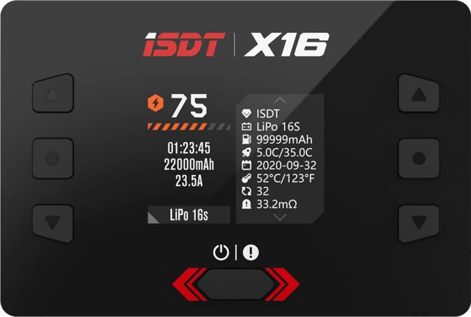 ISDT X16 Lipo Charger,1100W x 2/20A x 2 Dual Channel Lipo Charge and Discharge Cycle Balance Charger for 2~16S Batteries for fpv drones 2