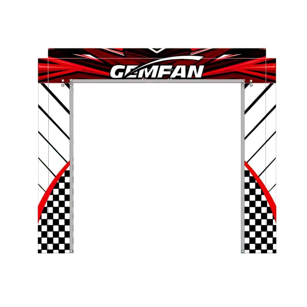 Gemfan 5'x5' Drone Racing Gate Fabric - Red/Reflective Red - 5.5  for fpv drones 1
