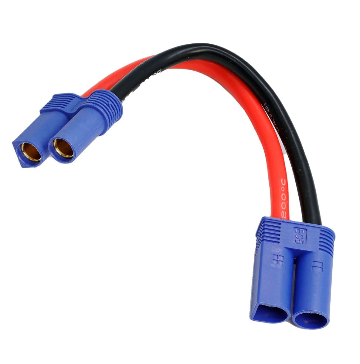 Powerhobby EC3 Male to EC5 Female Adapter 12AWG 4" for fpv drones