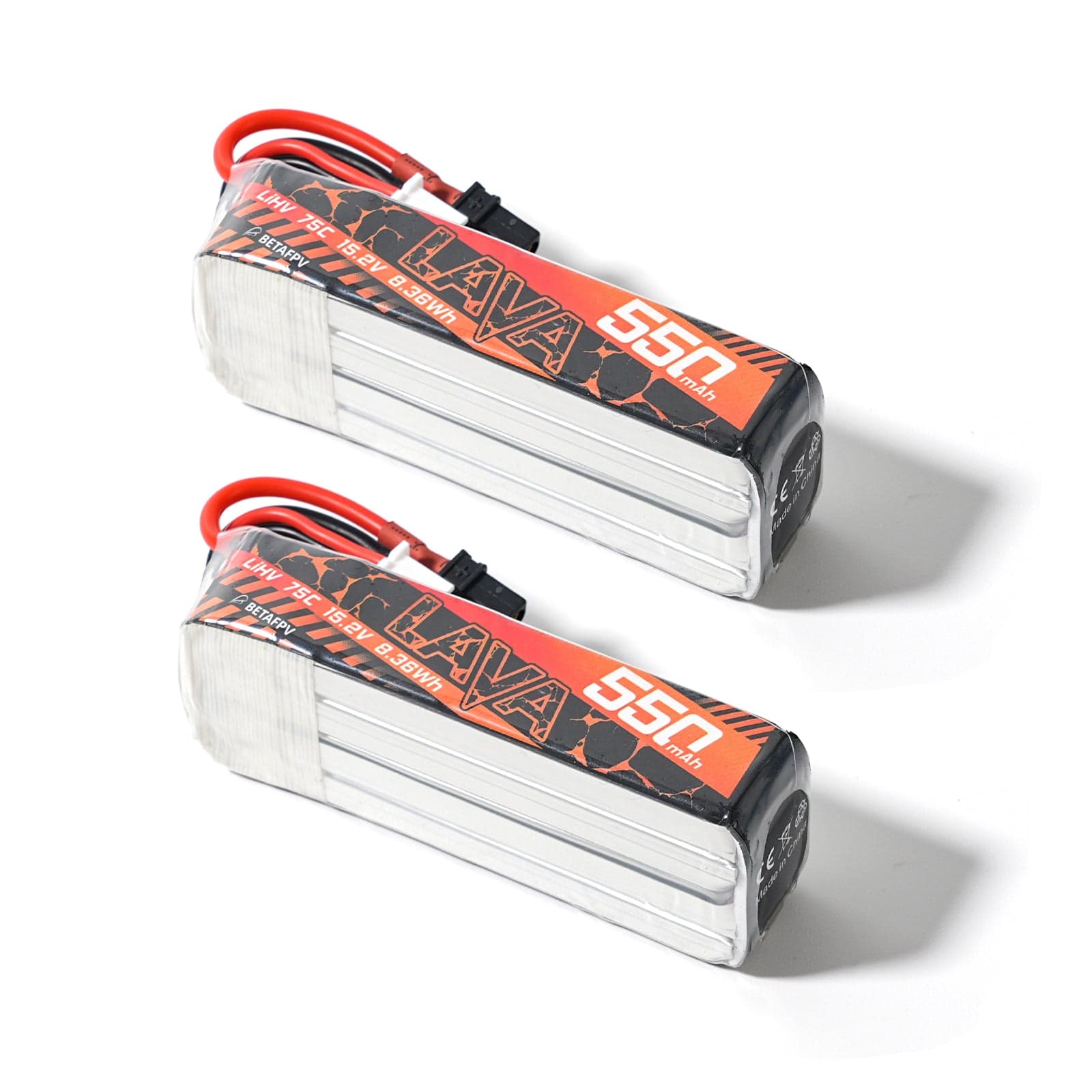 BETAFPV LAVA 2S/3S/4S 550mAh 75C Battery (2PCS) for fpv drones 5