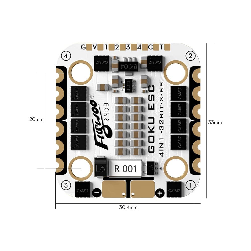 GOKU F722 Pro Mini V2 45A 32Bit 128K Stack - 20x20mm for fpv drones 4