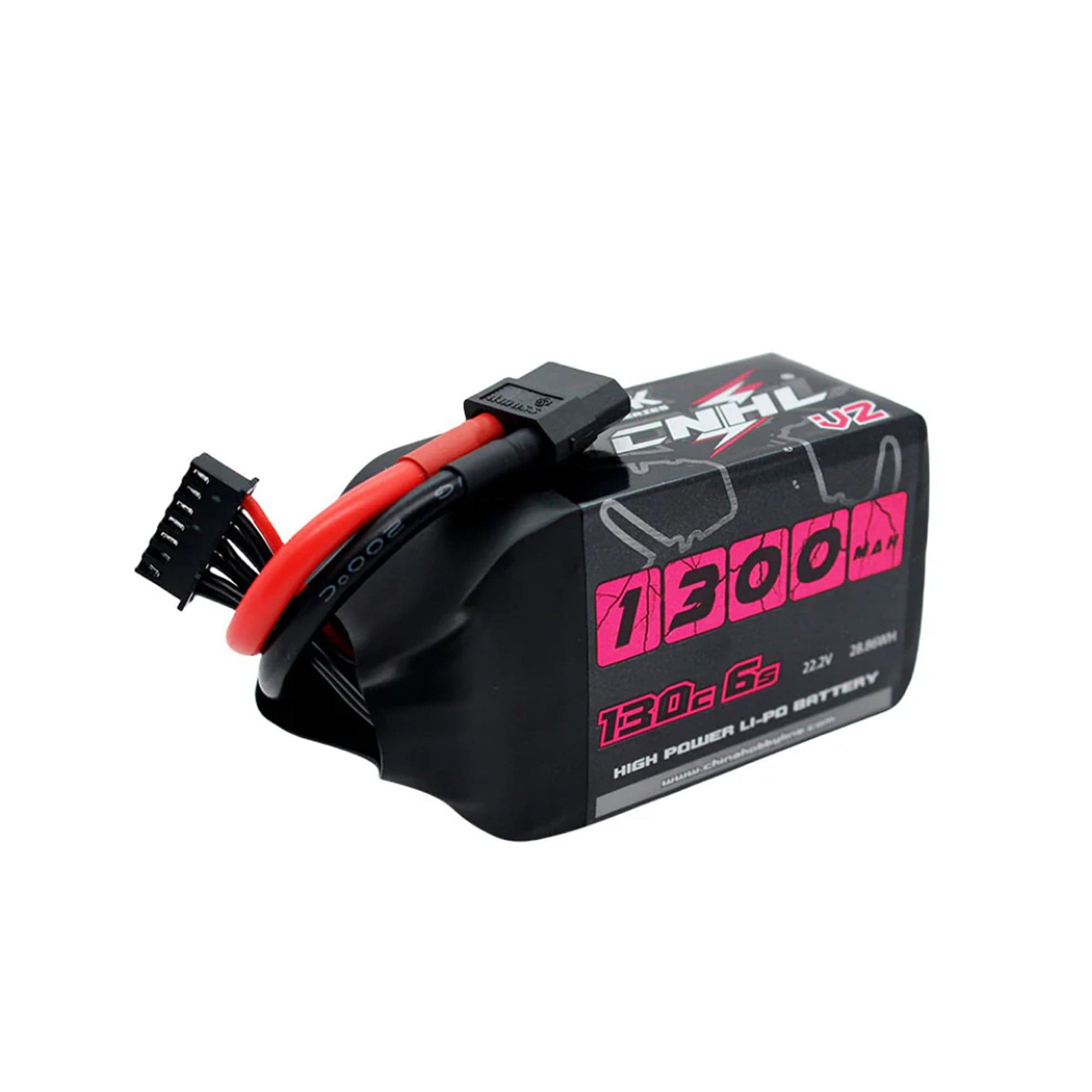 CNHL Black Series V2.0 1300mAh 22.2V 6S 130C Lipo Battery with XT60 [DG] for fpv drones 3