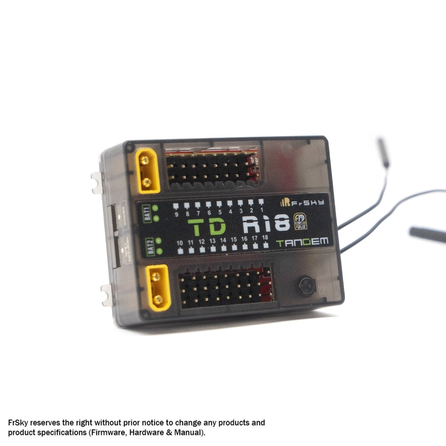 FrSky 2.4G 900M Tandem Dual-Band Receiver TD R18 Receiver with 18CH Ports