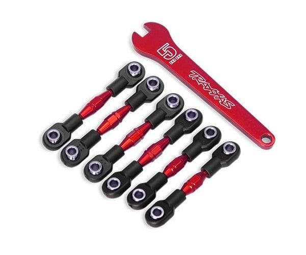 Traxxas 8341R Aluminum Turnbuckles w/ F/R camber links toe links & wrench 4-Tec for fpv drones