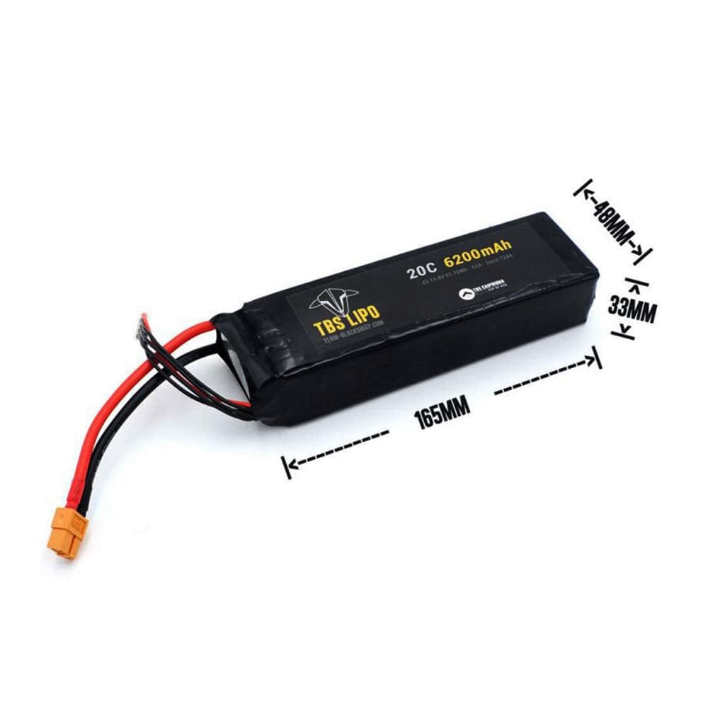 TBS Caipirinha 2 4S 6200mAh Lipo Battery [DG] for fpv drones 1